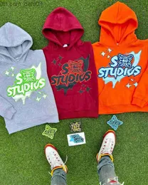 Herrtröjor tröjor harajuku lös långärmad tryckt mönster sudaderas para mujer2023 Ny hiphop tröja super dalian hoodie street slitage z230804