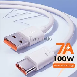 Caricabatterie/Cavi 7A USB Tipo C Cavo di ricarica super veloce per Huawei P40 P30 Mate 40 Cavo dati di ricarica rapida USB per Xiaomi Mi 12 Pro Oneplus Realme x0804