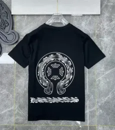 herr t-shirts herrar t-shirts lyx klassiska mens t shirts ch varumärke mode män sanskrit t-shirt hästsko hjärta cross designer tshirts man hip hop ch e8mb#