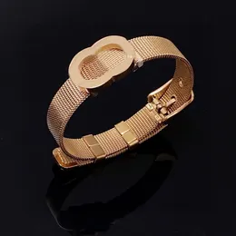 Luxus-Armband-Armband, Roségold, glitzernd, für Damen, Temperament, gehobenes, feines Stahlmaterial, nicht allergisch, verblasst nicht, Armbänder, Schmuck