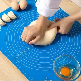 Rullande stift bakverk med stor bakmatta silikonplattor för degen pizza nonstick maker hållare köksverktyg 45x60 cm 230803