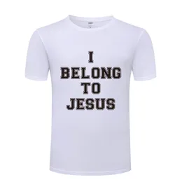 I Belong To Jesus, deus leal, crente, design exclusivo, camisetas de algodão para igreja, homens, mulheres, tops unissex, camisetas, mangas curtas