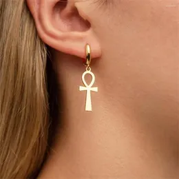 Dangle Earrings Stainless Steel Ancient Egypt Ankh Drop For Women Vintage Key Of Life Girls Charm Wedding Jewelry Gifts