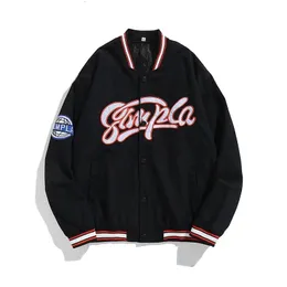 Mens Jackets Baseball Uniform Jacket Womens American Style Bomber Looke Hip Hop 캐주얼 다재다능한 자수 탑 230804