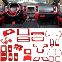 27PCS rotes Auto-Innendekorations-Trim-Kit-Zubehör für Ford F150188M