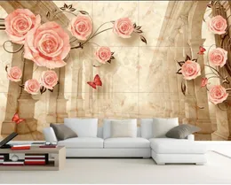 Bakgrundsbilder Europeiska minimalistiska estetiska marmor TV-soffa Bakgrund 3D stereoskopisk tapetblomma