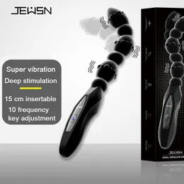 Anal Toys Jelly Vibrator Stick Long Anal Butt Plug Beads G-spot Vagina Massager Adult Sex Toys For Woman Couples Masturbation Shop Dildo 230803