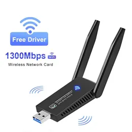 Szybkie podwójne pasmo WIFI z podwójnym pasmem 1300 Mb / s z USB 3.0 do szybszego przesyłania danych - idealne do przesyłania strumieniowego, gier i pracy online