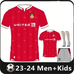 2023 2024 WreXHam Soccer Jerseys Men Kids Kit 23 24 Adult Home Away Football Shirt Crysau pel Droed Fan Version Camisetas Futbol Maillot Foo