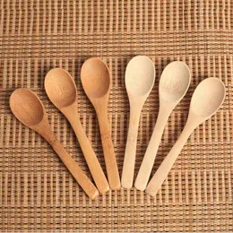 Wood Jam Spoon Baby Honey Spoon Coffee Spoon New Delicate Kitchen Using Condiment Small 12.8*3cm