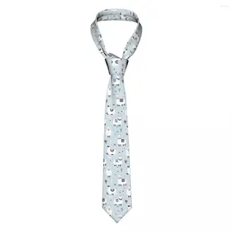 蝶ネクタイLlamad Alpaca Cactuses Neckties Menカジュアルポリエステル幅8 cm毎日の摩耗Gravatas WeddingAccessories Cosplay