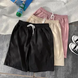 Pantaloncini da uomo MrGB Trend Brand Uomo Summer Beach Streetwear Casual Tinta unita Baggy Elastico in vita Pantaloni corti di base Abbigliamento maschile