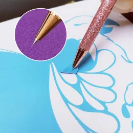 Großhandel Handwerk Jäten Stift Glitzernde personalisierte Essential selbstklebendes Vinyl-Werkzeug Präzisionsnadel einziehbare Stiftstifte für Air LL