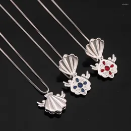 Hänge halsband anime sjöjungfru melodi skalskåp halsband Luchia Rina Hanon Noel Karen Coco Sara Pendants Valentine's Day Women Gift