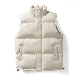 メンズベストメンズベストジャケットメンズ秋の暖かいノースリーブジャケット男性冬のカジュアルチョッキプラスサイズの付属M-5xl
