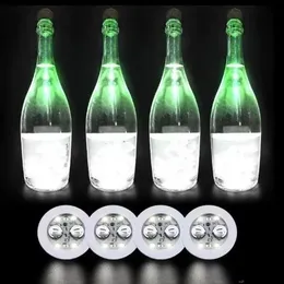 Blinking Glow LED Bottle Sticker Coaster Lights Flashing Cup Mat For Christmas Party Wedding Bar Vase Decoration Light