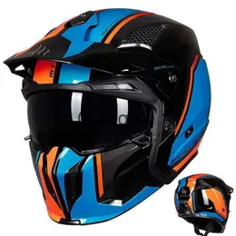 Мотоциклетные шлемы Новый полнолицевый шлем Мотоциклетные шлемы Модульные высококачественные DOT ECE Approved MT Личность Off Road Сменные мотошлемы x0802