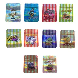 treats packaging bags empty laser mylar 3.5g black cherry apple apple monsters gelato packing bag package