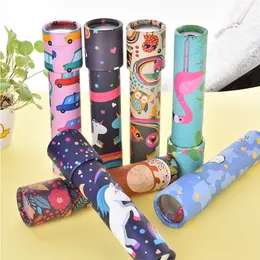 Novelty Games 6pcs Classic Kaleidoscope Toys Rotating Colorful Novty Education Toys Fantinativ magi för barn Barn Random Patten 230803