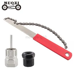 Verktyg MUQZI Cassette Removal Tool Kit FreeWheel Wrench Bicycle Sprocket Tools Bike Cassette Lockring Removal Tool HKD230804