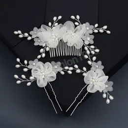 Braut Perle Haar Kamm Haarnadel Hochzeit Haar Zubehör Für Frauen Mode U-förmige Haar Clip Haar Schmuck Prom Kopfschmuck