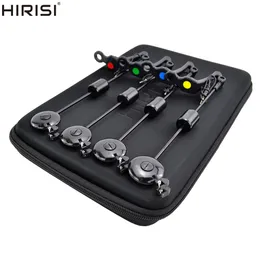 Accessori da pesca Hirisi LED Carp Swingers Drop Off Indicatore 4 colori in custodia con cerniera Attrezzatura B 230803