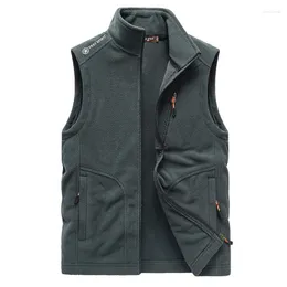 Giacche da caccia Gilet termico in pile da uomo Cappotto Autunno Inverno Gilet casual Tattico militare da esterno Campeggio Escursionismo Moto Casaco