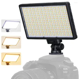 Flash Heads LED-416 LED Video Light Professional Pography Panel med Bi-Color 3200-6500K Dimble för Studio Live Streaming