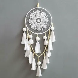 Decorative Objects Figurines nordic dream catcher large tassel dreamcatcher white handmade dreamcatcher rainbow room decoration gift for friend 230803