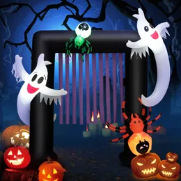 Arco inflável de Halloween de 7,5 pés Explodir decoração festiva para varanda de quintal