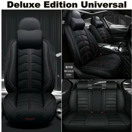 Luxury Pu Leather Car Seat Cover Cushion Full Set for Interior Accessories278e