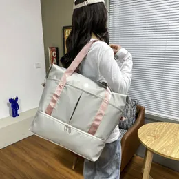 lu Borsa da palestra da donna Borsa a tracolla grande casual Borsa da viaggio in nylon Borse da salto Impermeabile di grande capacità 8125