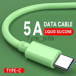 充電器/ケーブル5A高速充電電話ケーブルタイプC USBコードリキッドシリコンアンドロイドCデータライン
