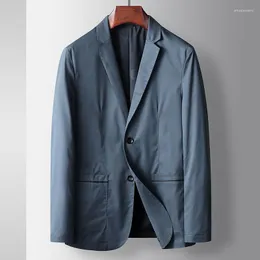 Мужские костюмы мужчины хлопок повседневной пиджак негабаритный весенний бизнес-морской флот синий пиджак мужской пуговица Office Poment Plus M-3XL