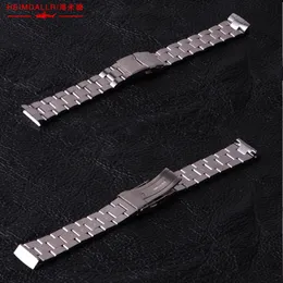 Parti di cinturini per orologi Solid Heimdallr Larghezza 20 mm Fibbia di distribuzione per cinturino in acciaio inossidabile adatta per Abalone 6105 Diver 230803