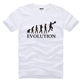 unique design t-shirts cotton short sleeve tops with letter printed Evolution Basketball sports style