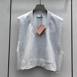 Kadın Sweaters Sweater Vest Ladies v yakalı örgü şerit retro tarzı basit şık gevşek rahat tüm maç üstü