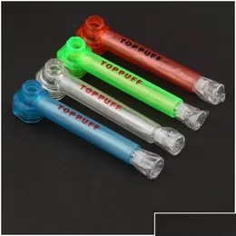 Курительные трубы Toppuff Top Acryl Acryl Bong Portable Puron Water Tipe Стекло Шиша Чича Травян Дерб