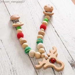 PACIFIER HOLDER CLIPS# TROE Animal Plum Clip Toy Crochet Mouse Halsband Träring Handgjorda armband PACIFIER CLIP Baby Gift Z230804