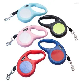 Coleiras para cães 3M 5M Coleira para animais de estimação da moda para cães médios Durável Nylon Corda retrátil Pequena Caminhada Extensão automática