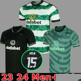 Roupa de ioga Celts 23 24 Camisas de futebol Home Away Celtic Kyogo Edouard Turnbl Ajeti Christie Jota Griffiths Forrest Men Kids Kit Unif Dhagq