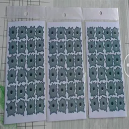 100 adet çok su geçirmez sahte mermi deliği etiketi araba dizüstü bilgisayar pencere aynası arabası dekorasyon çıkartmaları2852