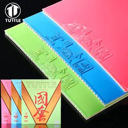 Table Tennis Rubbers Tuttle 1PC Rubber Multicolored Pimples in ITTFの承認済みGuotao Ping Pong Bat Cover for 40 Ball Competition 230803