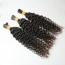 Yirubeauty brasilianska mänskliga hårbulkar kinky lockigt 8-30 tum naturlig färg peruansk indiska hårprodukter