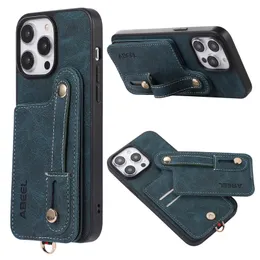 Luxury Vintage Leather Vogue Phone Case for iPhone 15 14 13 12 11 Pro Max XR SE2 SE3 Sturdy Retro Full Protective Soft Bumper Multiple Card Slots Wallet Back Cover