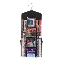 Storage Bags Transparent Gift Capacity Hanging Bag For Home Organize Store Wrapping Paper More