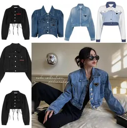 Bahar Sonbahar Bayan Denim Ceketler Düğme Mektupları İnce Hip Hop Lady Outwear Coats Sıradan Windbreaker Ceket Üstü