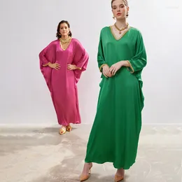 Casual Dresses 2023 Plus Size Dubai Muslim Fashion Abayas For Women Dress Robe Sunday Clothes Islamic Modest Clothing Prayer Turkish