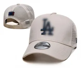 Högkvalitativ modeboll Caps Letter Snapback Baseball Cap Men Women Hip Hop Mesh Fabric Mesh Trucker Hat L-7