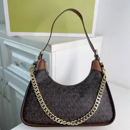 Bolsos de hombro de lujo para mujer, bolsos de hombro con cadenas suaves y encantadoras a la moda Vintage para mujer, bolso cruzado f088 #